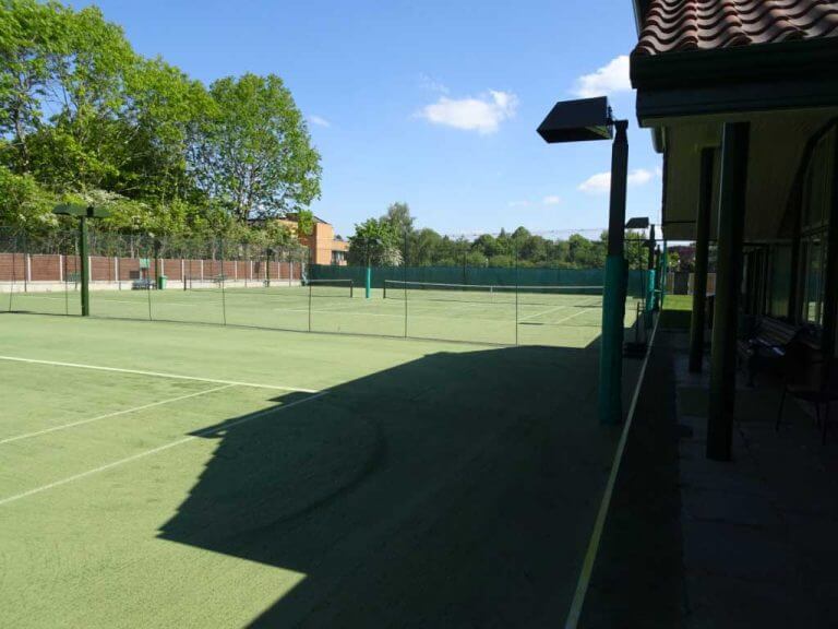 Floodlights at Bowdon Lawn Tennis Club